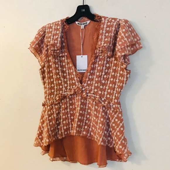 Walter Baker Deep V-neck Top - Picture 10 of 13